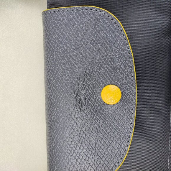 NWT Longchamp Le Pliage Original Large Shoulder Nylon Bag Tote IN Drak grey - Picture 7 of 15